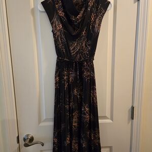 Elegant Black and Orange Women's Dress